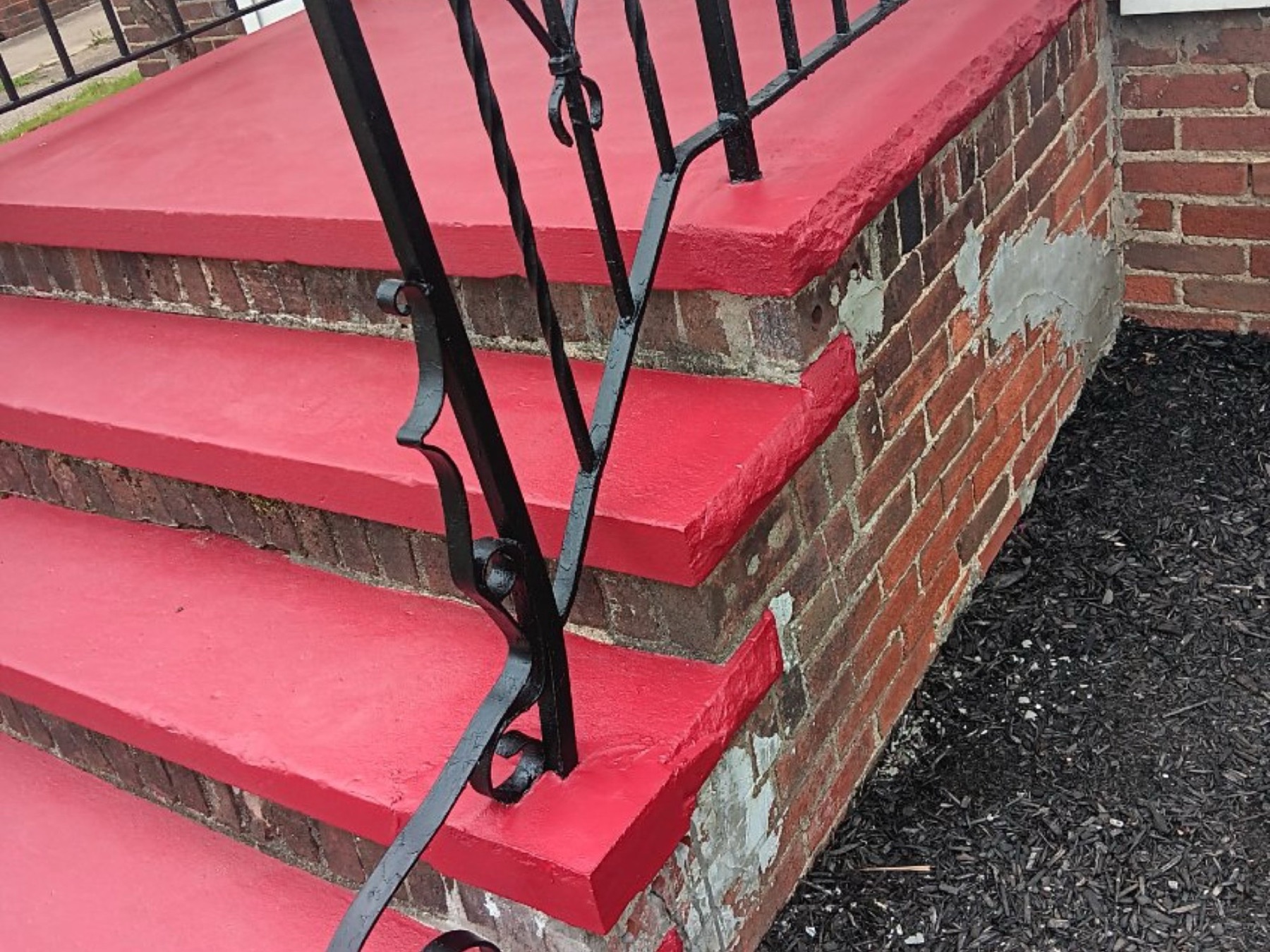 Secure handrails, after