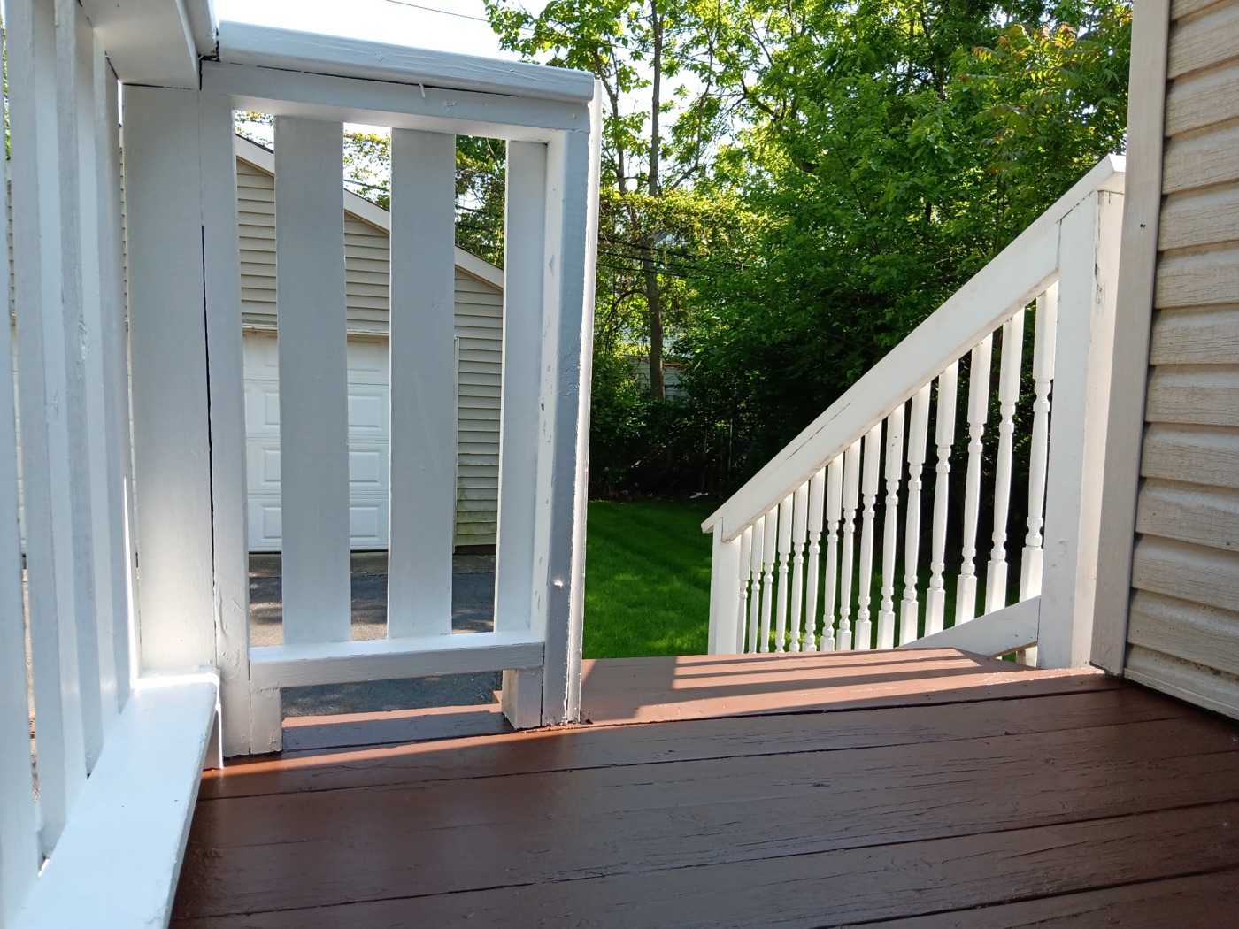 Rebuilt porch steps